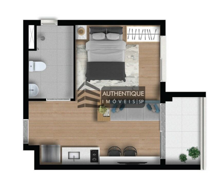 Apartamento à venda com 1 quarto, 30m² - Foto 18