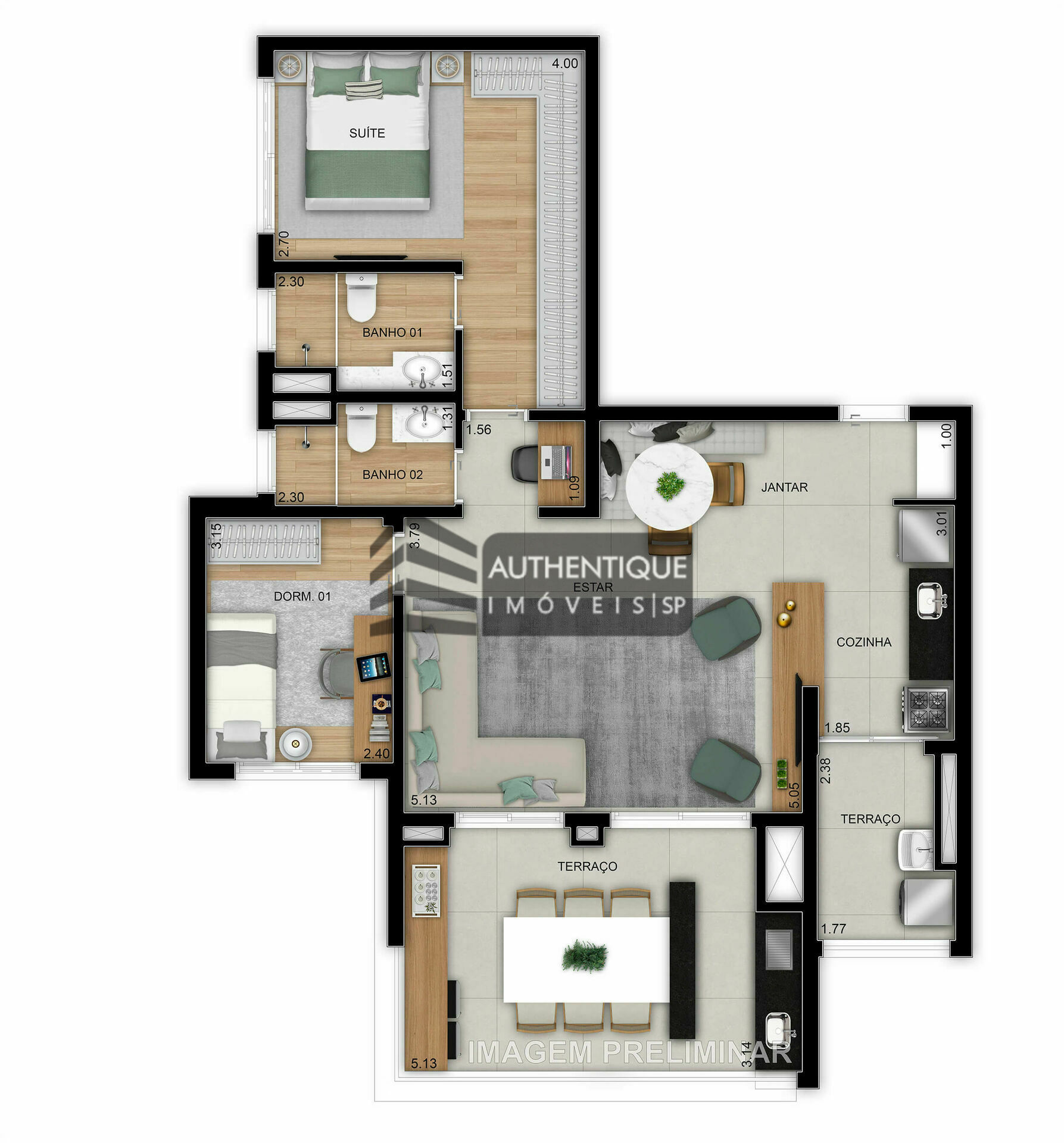 Apartamento à venda com 2 quartos, 50m² - Foto 21