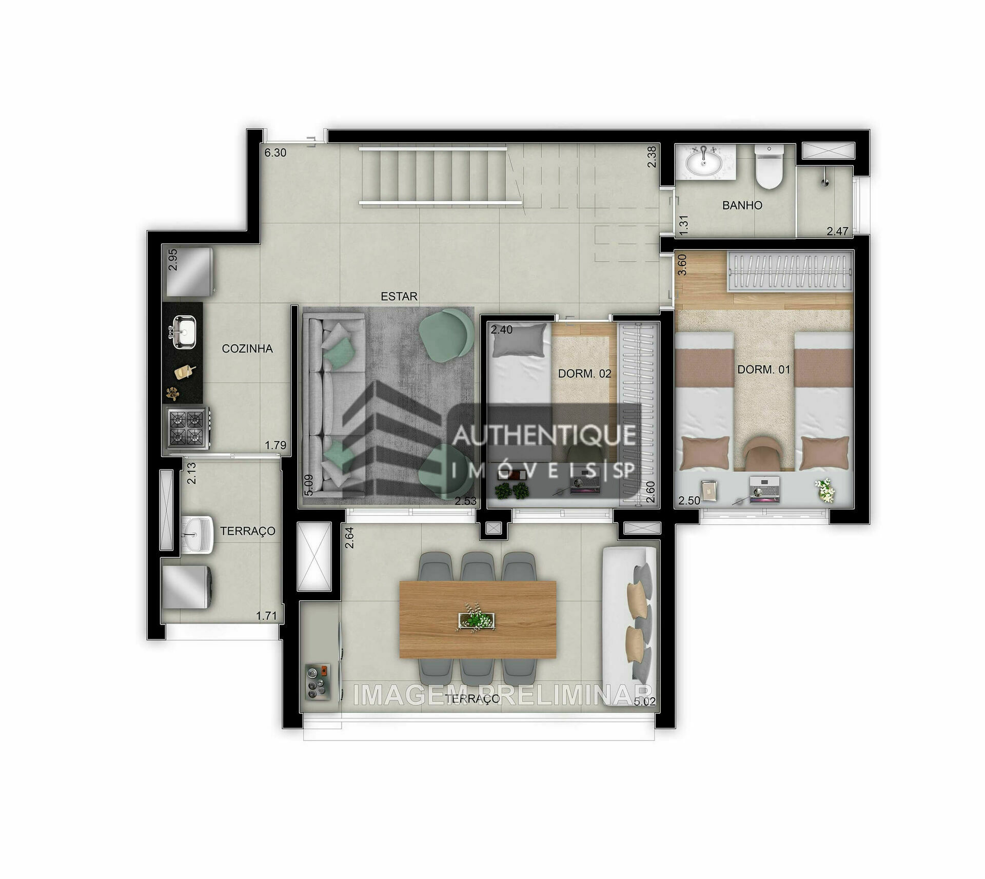 Apartamento à venda com 2 quartos, 50m² - Foto 22