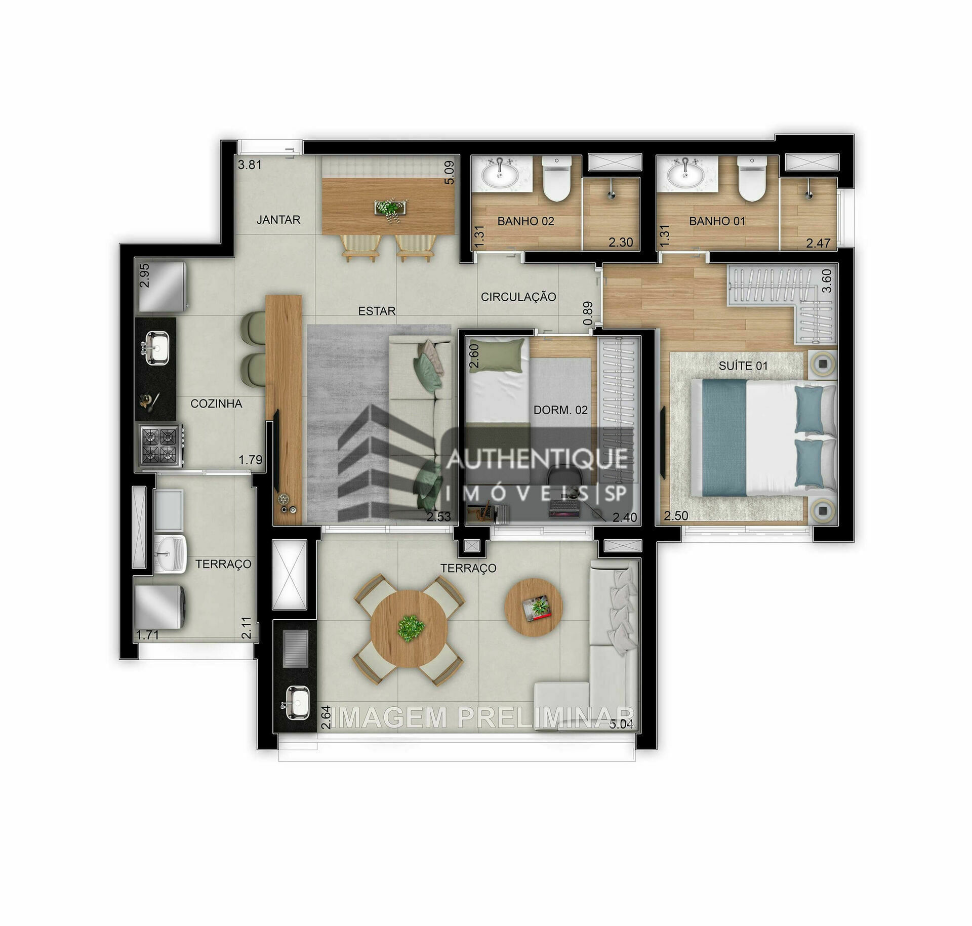 Apartamento à venda com 2 quartos, 50m² - Foto 27