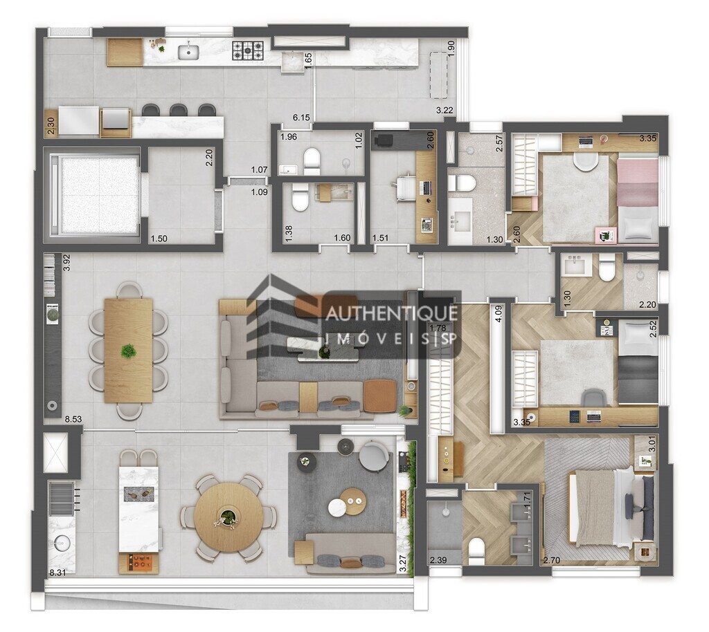 Apartamento à venda com 4 quartos, 188m² - Foto 24