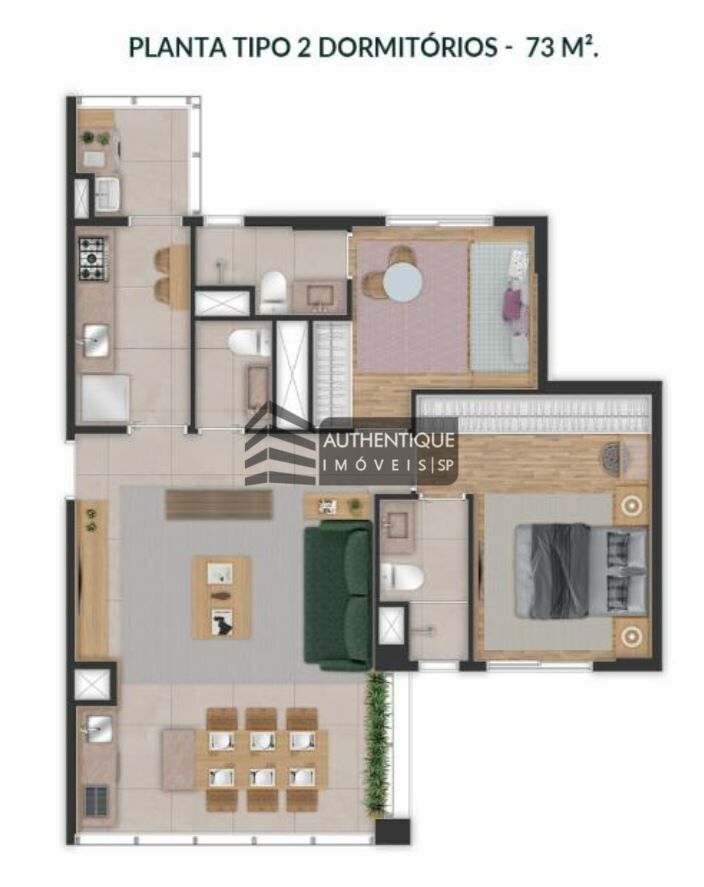 Apartamento à venda com 2 quartos, 73m² - Foto 14