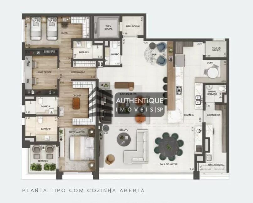 Apartamento à venda com 3 quartos, 209m² - Foto 23