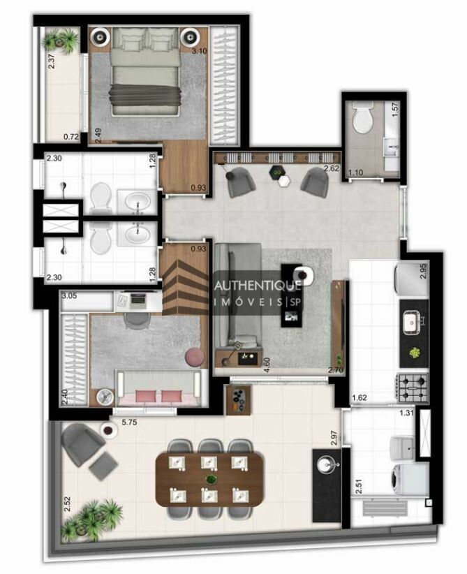 Apartamento à venda com 2 quartos, 78m² - Foto 50