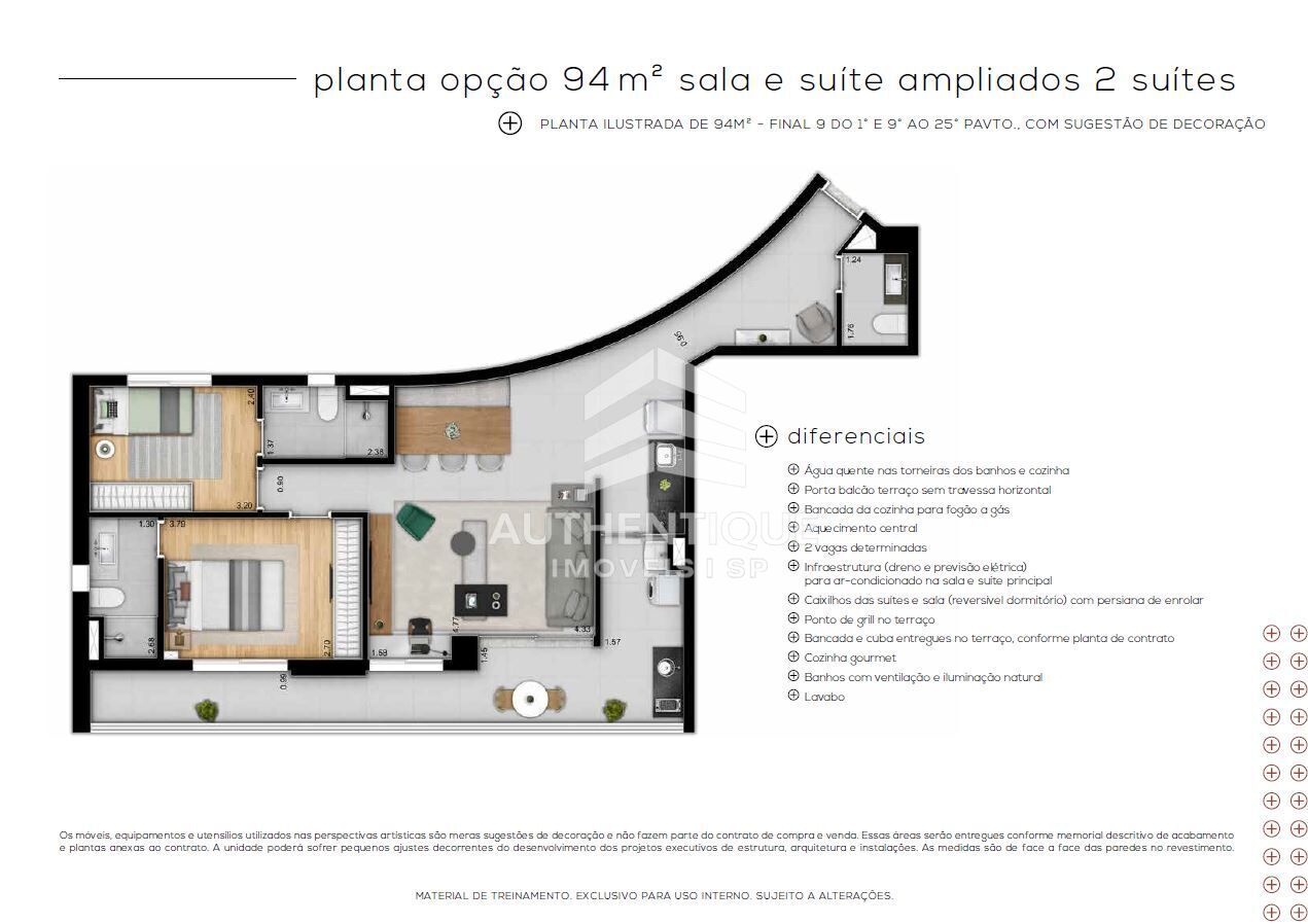 Apartamento, 2 quartos, 94 m² - Foto 43