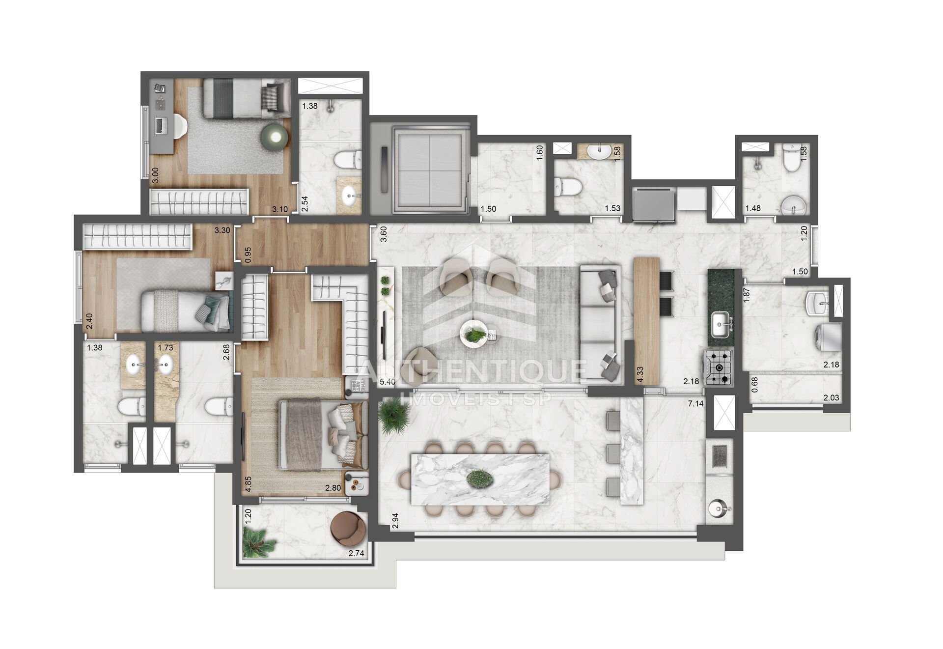 Apartamento, 3 quartos, 129 m² - Foto 28