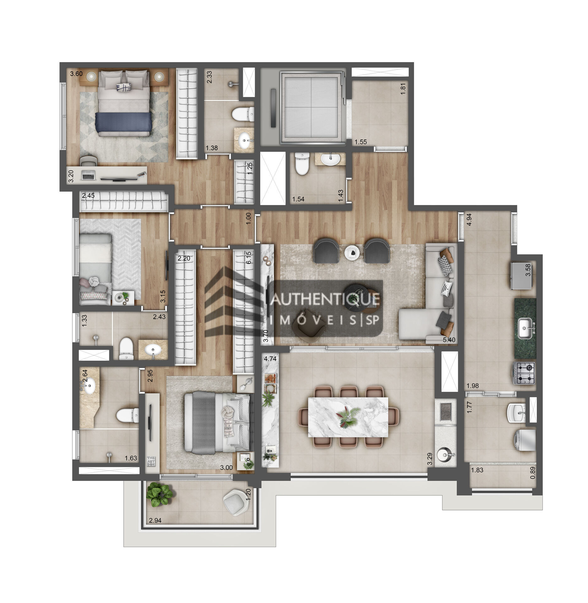 Apartamento à venda com 3 quartos, 129m² - Foto 24