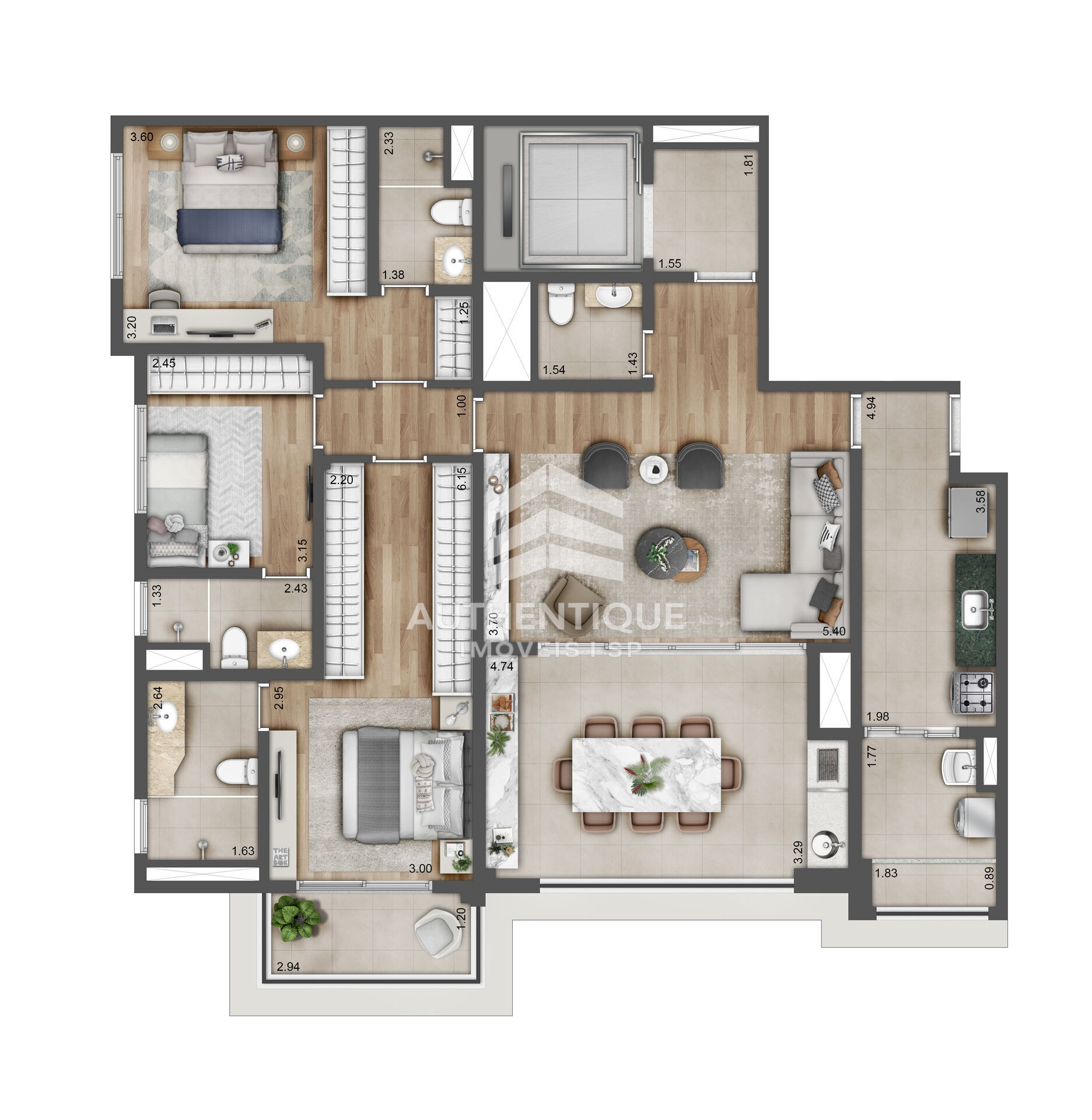 Apartamento, 3 quartos, 129 m² - Foto 24
