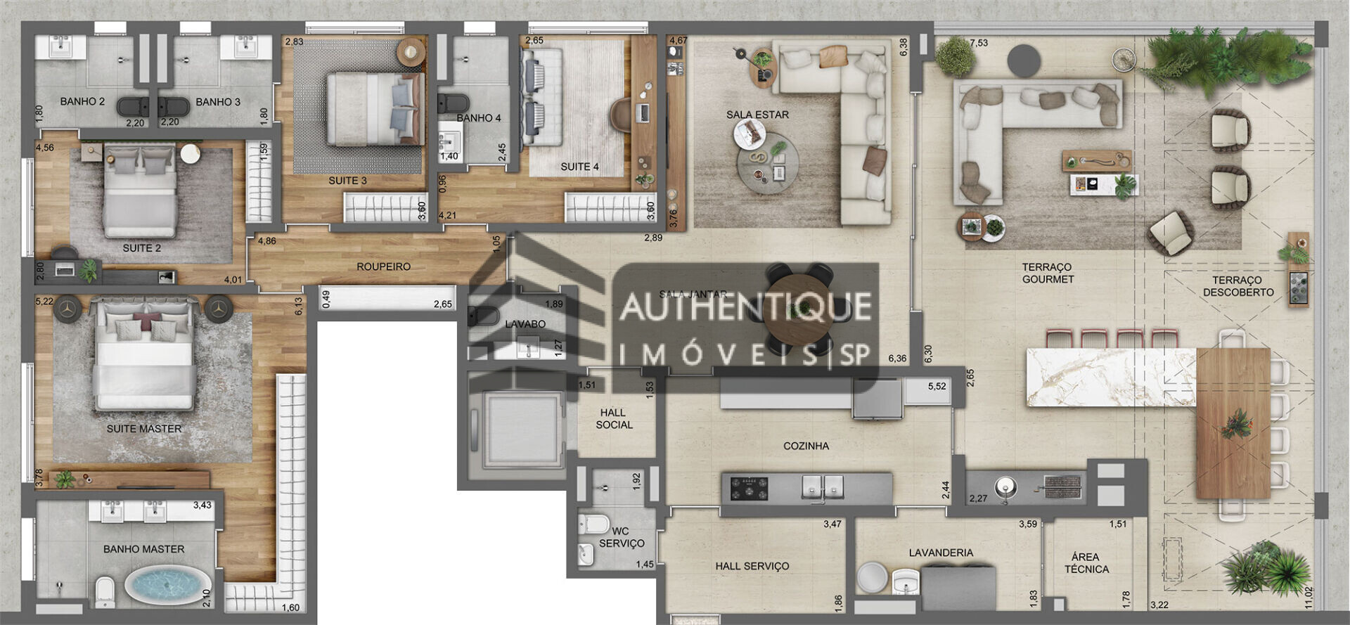 Apartamento à venda com 3 quartos, 260m² - Foto 34