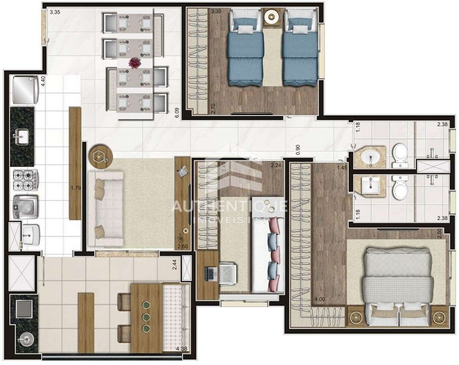 Cobertura, 4 quartos, 204 m² - Foto 21