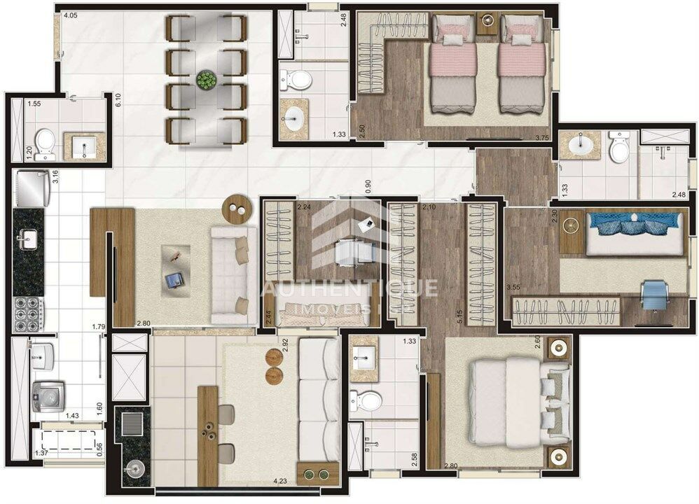 Cobertura, 4 quartos, 204 m² - Foto 22