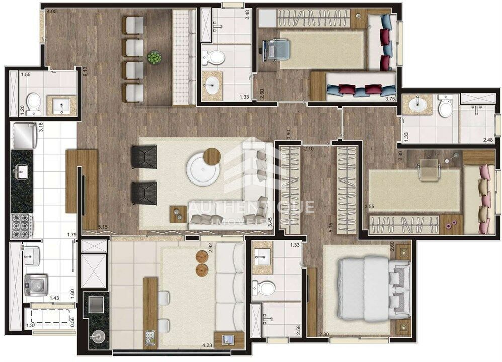 Cobertura, 4 quartos, 204 m² - Foto 18