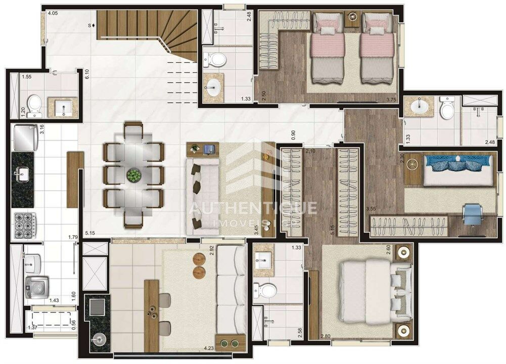 Cobertura, 4 quartos, 204 m² - Foto 16
