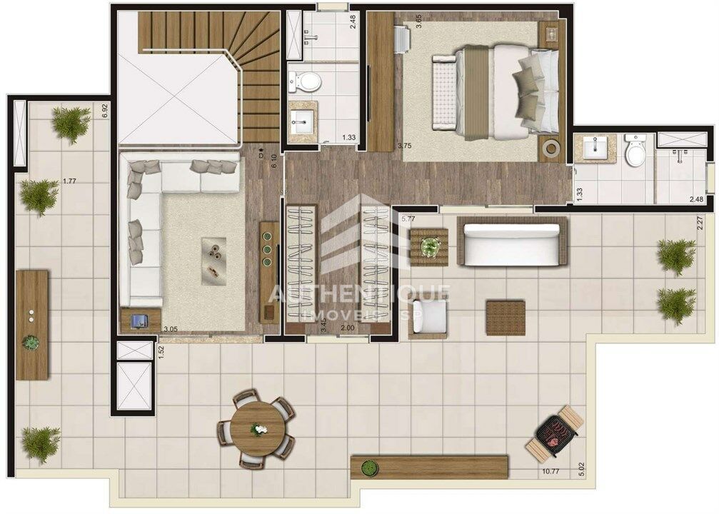 Cobertura, 4 quartos, 204 m² - Foto 19