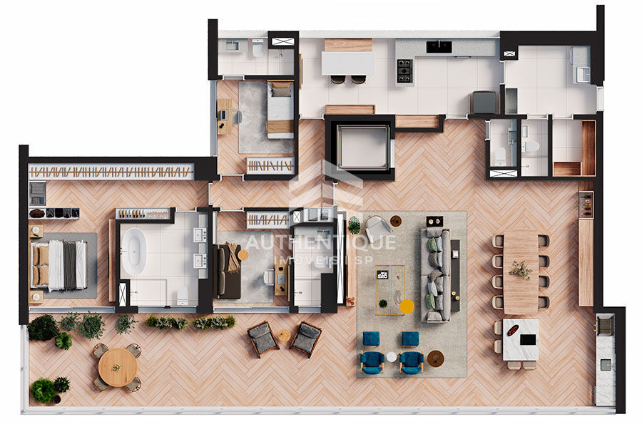 Apartamento, 4 quartos, 184 m² - Foto 33