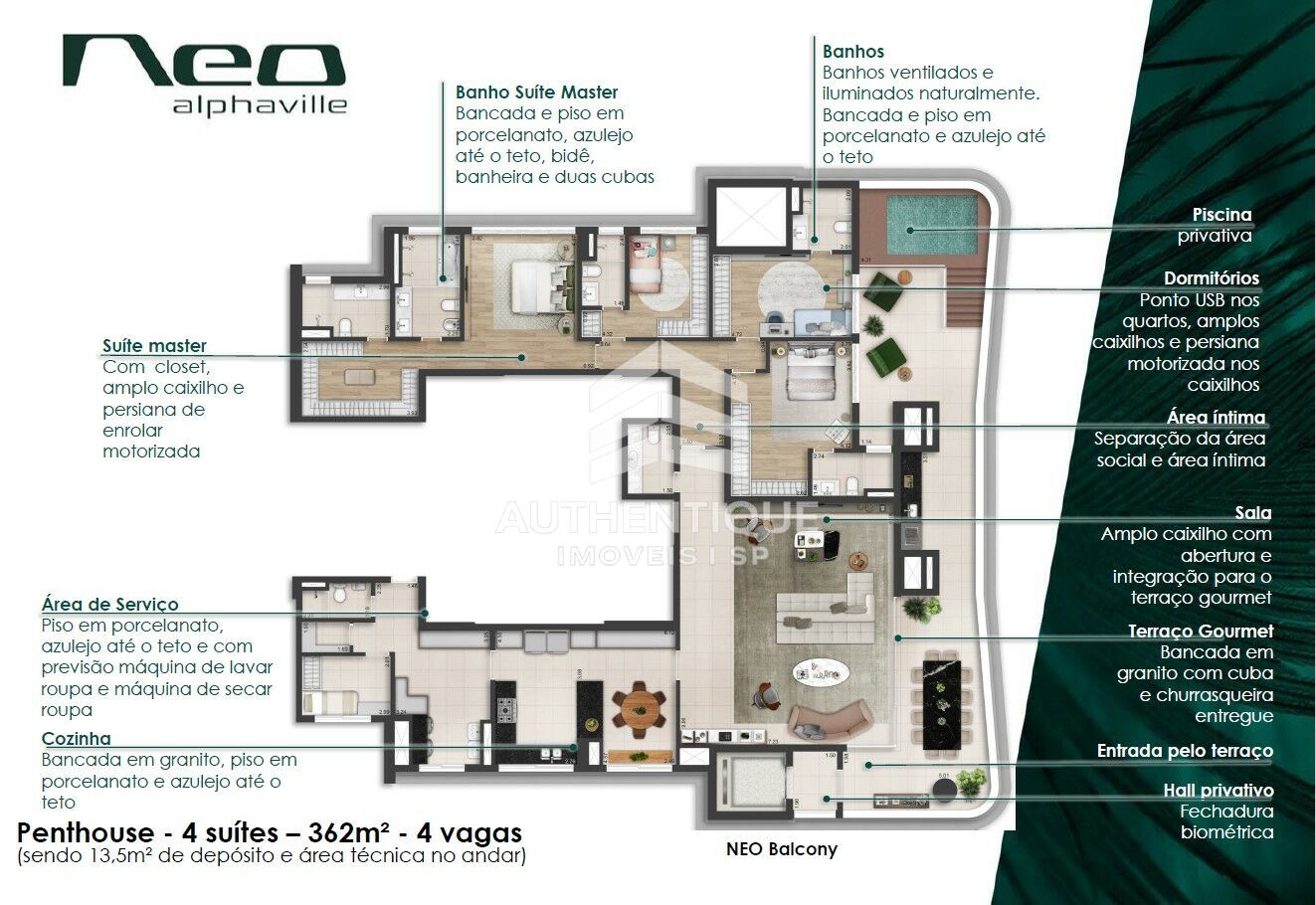 Apartamento, 4 quartos, 244 m² - Foto 47