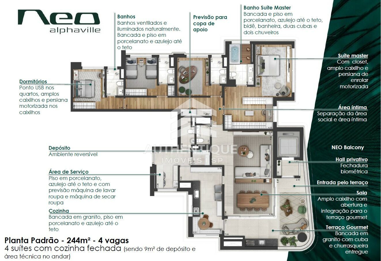 Apartamento, 4 quartos, 244 m² - Foto 49
