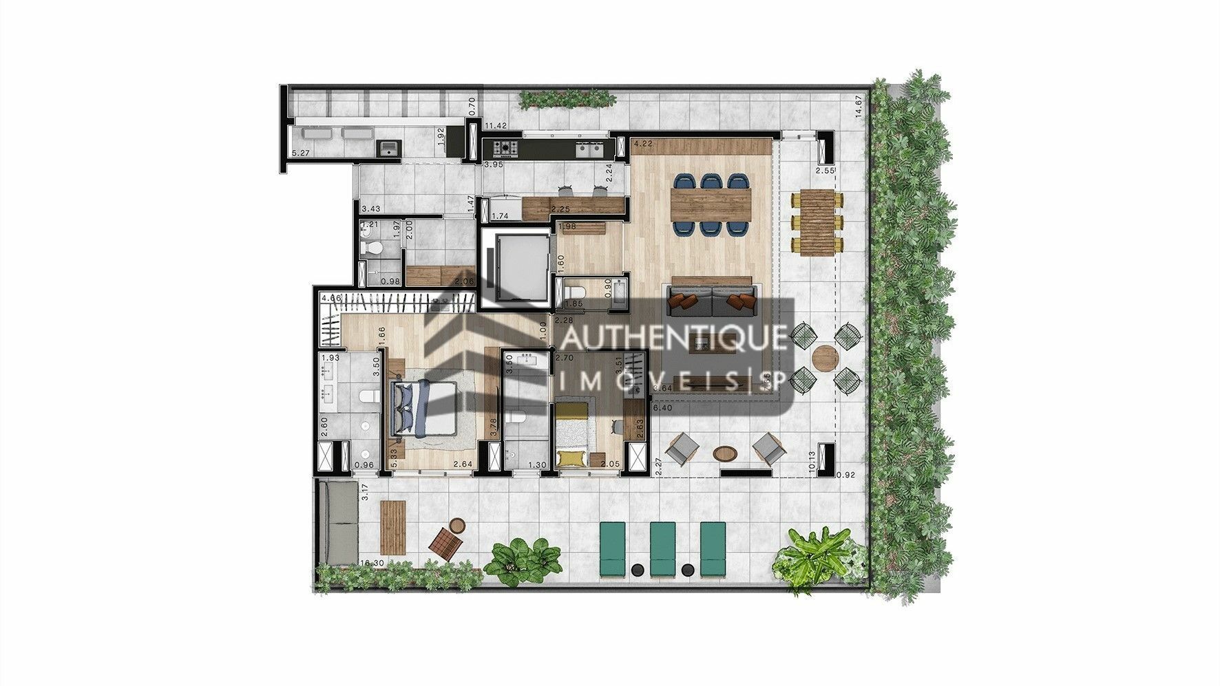 Apartamento à venda com 2 quartos, 134m² - Foto 20