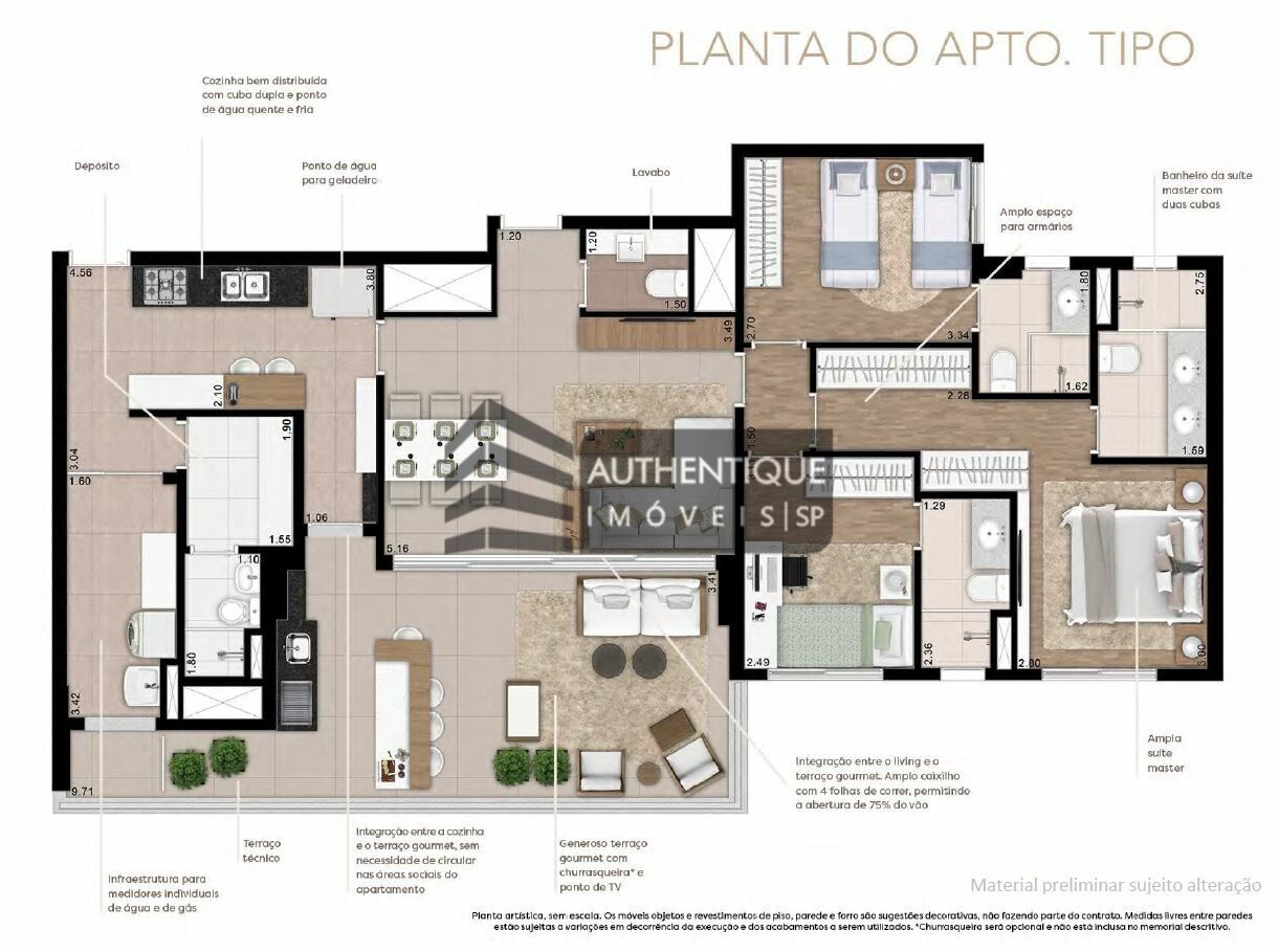 Apartamento à venda com 3 quartos, 131m² - Foto 40