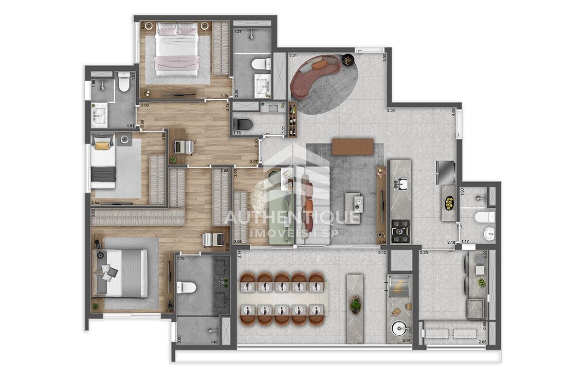 Apartamento, 4 quartos, 132 m² - Foto 34