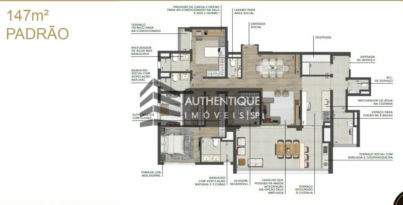 Apartamento à venda com 4 quartos, 147m² - Foto 51