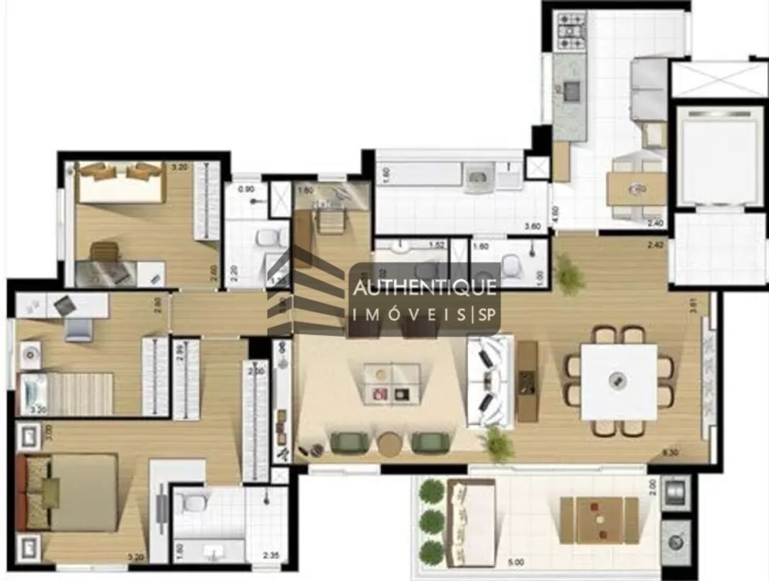 Apartamento à venda com 3 quartos, 129m² - Foto 11