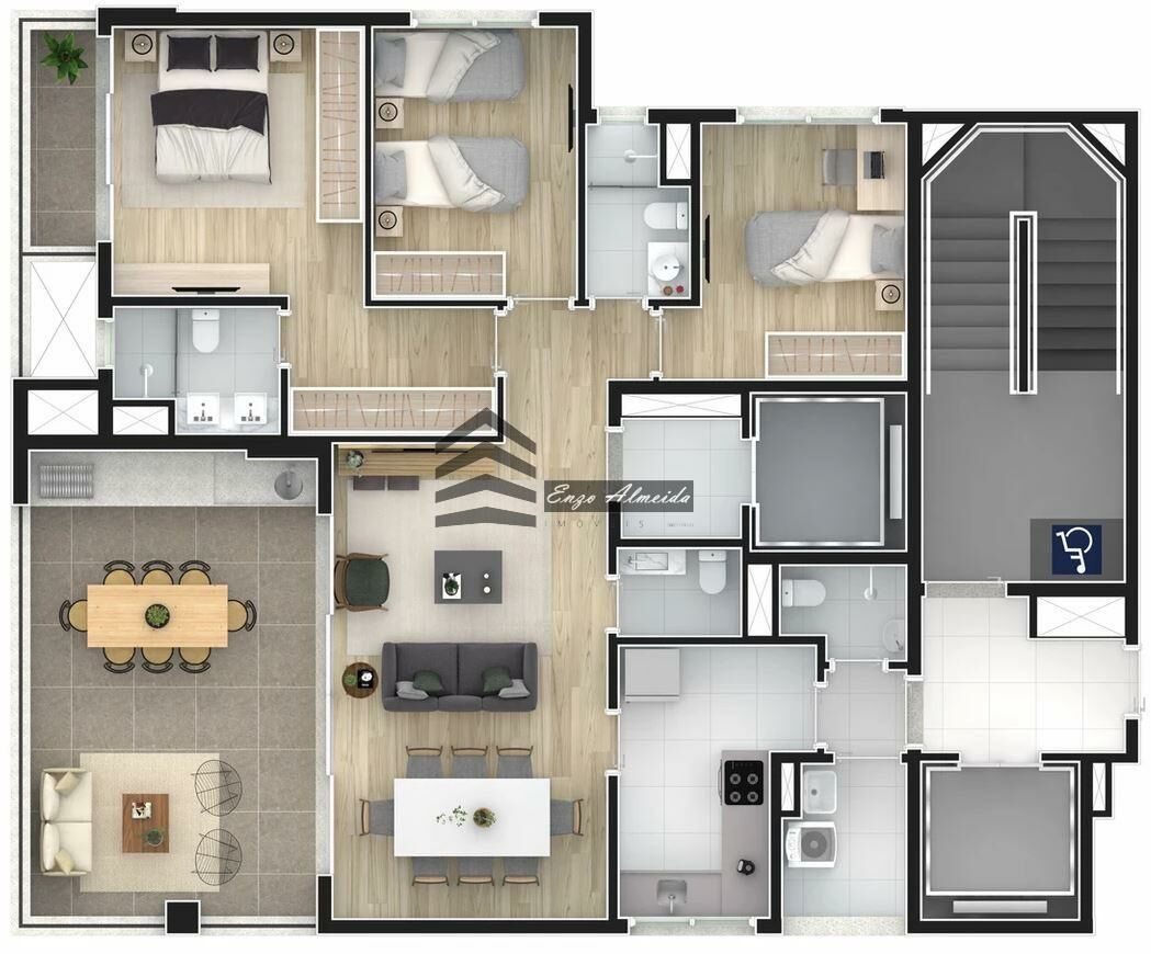 Apartamento à venda com 3 quartos, 152m² - Foto 10