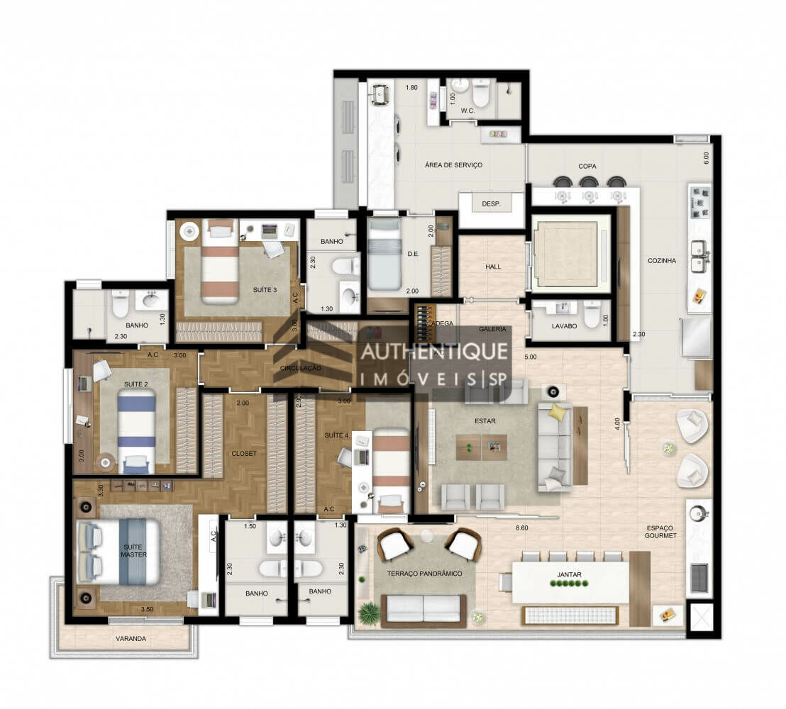 Apartamento à venda com 4 quartos, 221m² - Foto 31