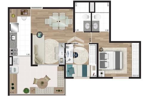 Apartamento, 2 quartos, 67 m² - Foto 2