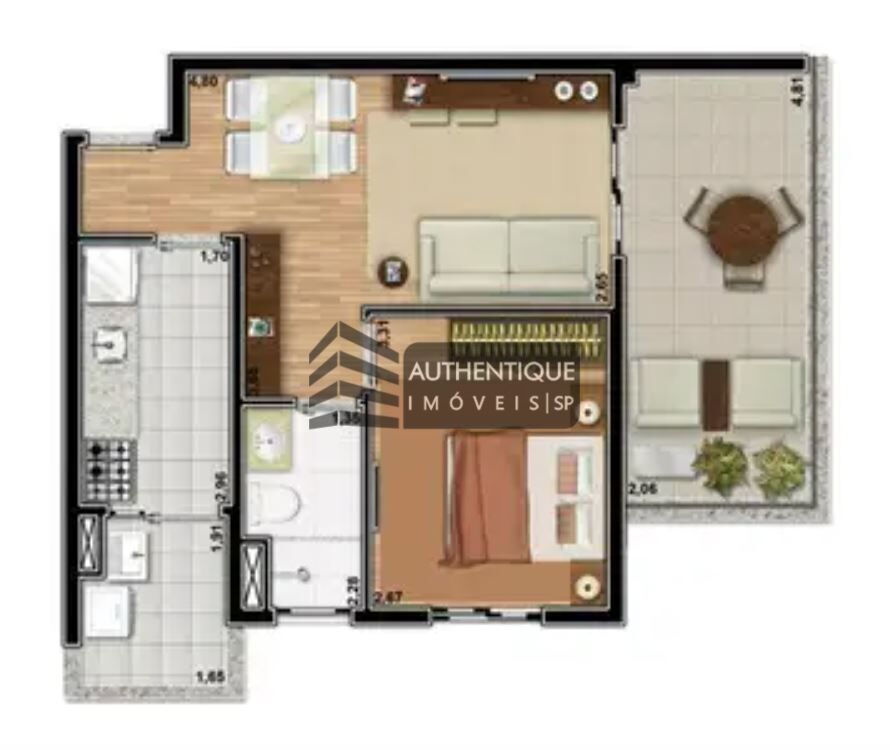 Apartamento à venda com 1 quarto, 52m² - Foto 51