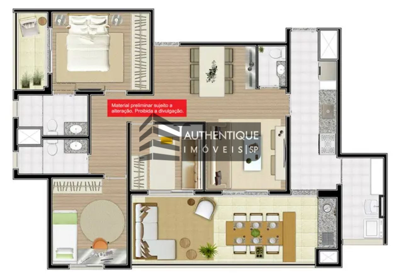 Apartamento à venda com 3 quartos, 100m² - Foto 22