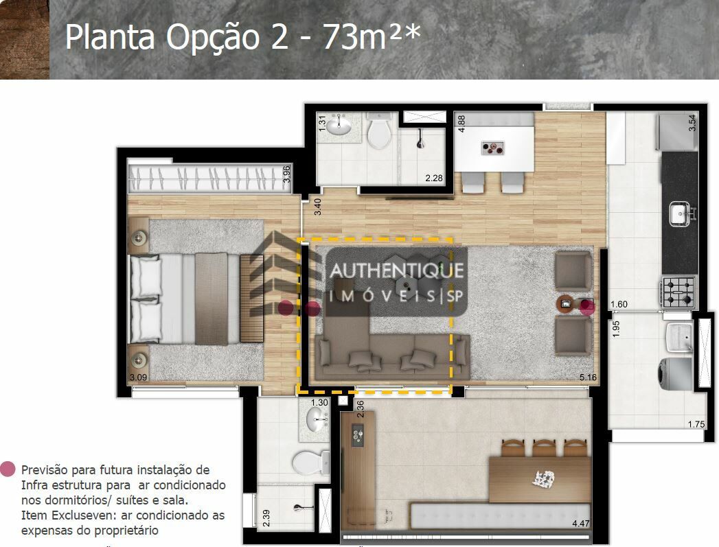 Apartamento à venda com 2 quartos, 118m² - Foto 45