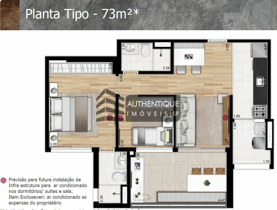 Apartamento à venda com 2 quartos, 118m² - Foto 43