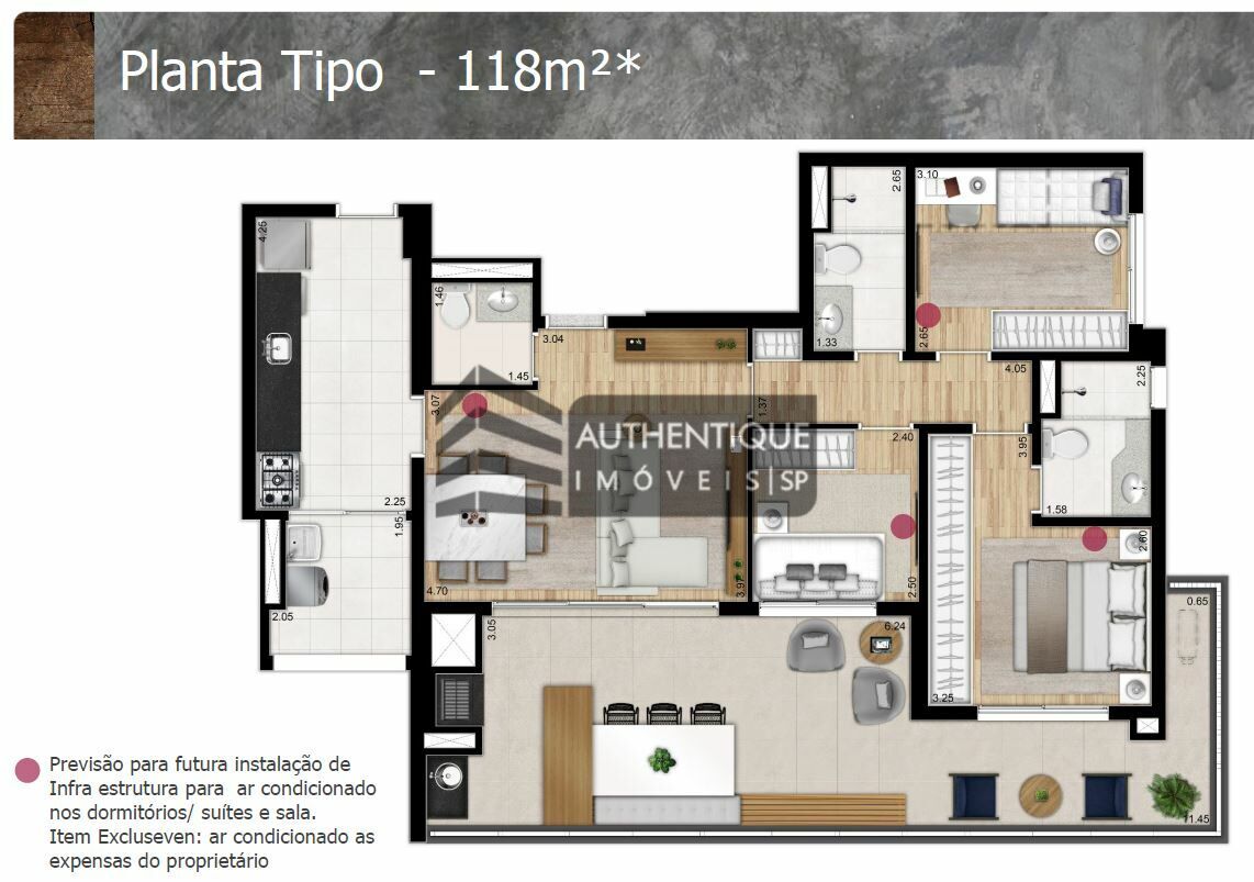 Apartamento à venda com 2 quartos, 118m² - Foto 44