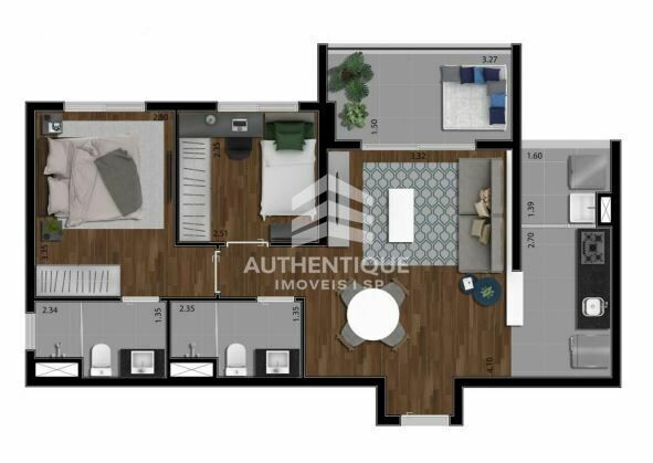 Apartamento, 2 quartos, 61 m² - Foto 37