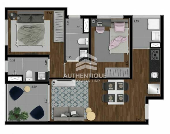 Apartamento, 2 quartos, 61 m² - Foto 36
