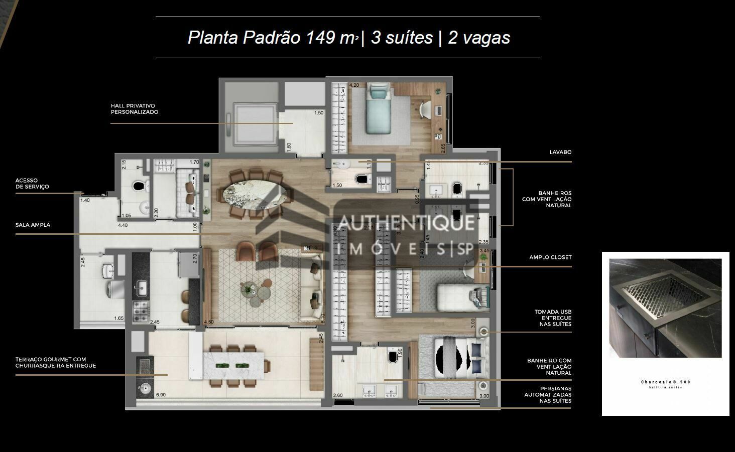 Apartamento à venda com 3 quartos, 143m² - Foto 50