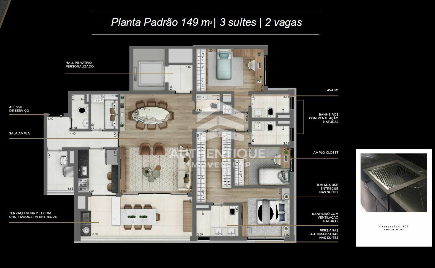 Apartamento, 3 quartos, 143 m² - Foto 50
