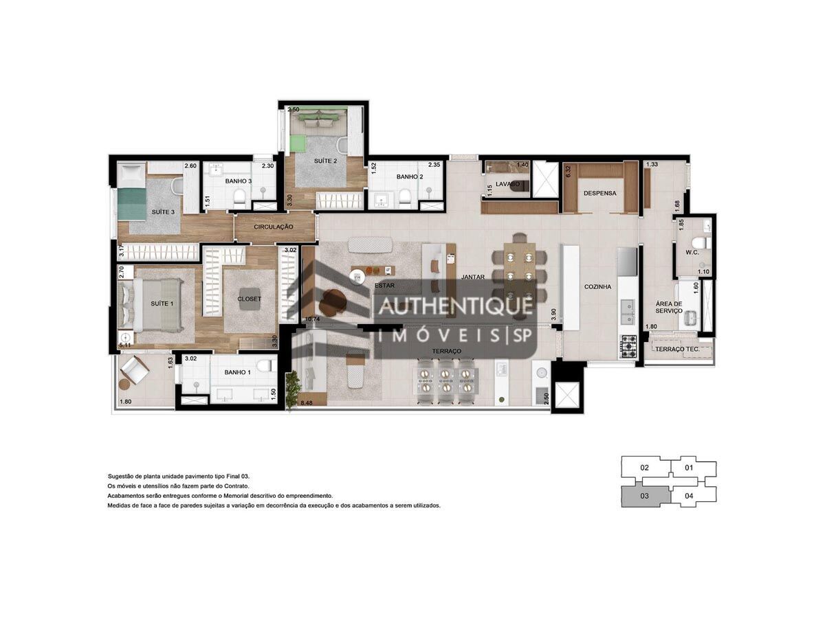 Apartamento à venda com 4 quartos, 125m² - Foto 24