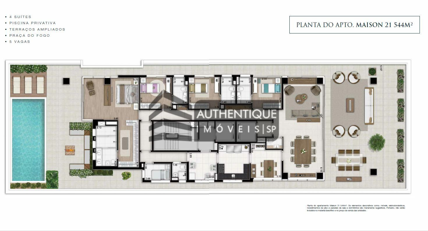 Apartamento à venda com 4 quartos, 340m² - Foto 16