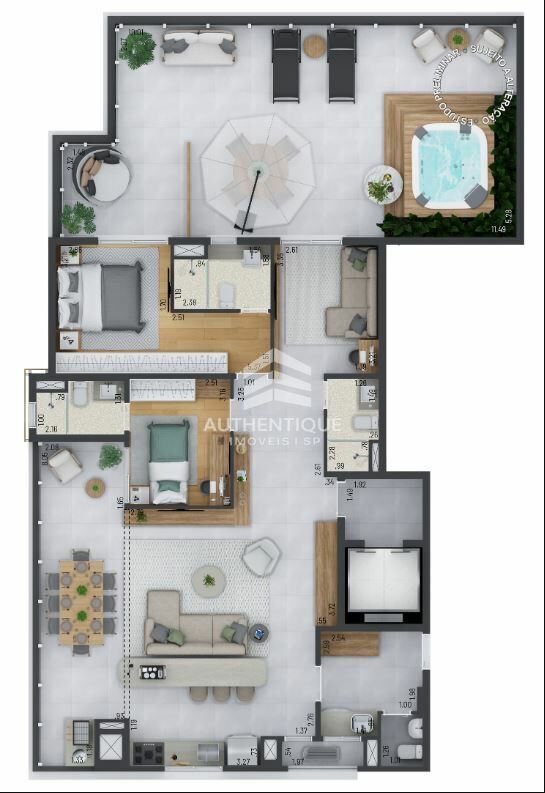 Apartamento, 3 quartos, 183 m² - Foto 39