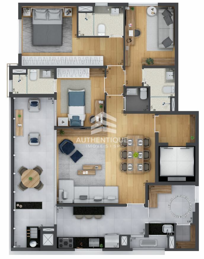 Apartamento, 3 quartos, 183 m² - Foto 41