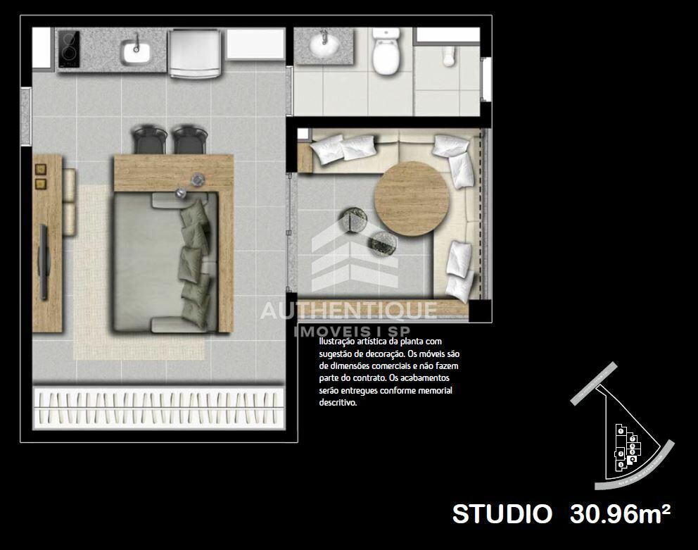 Apartamento, 1 quarto, 31 m² - Foto 29