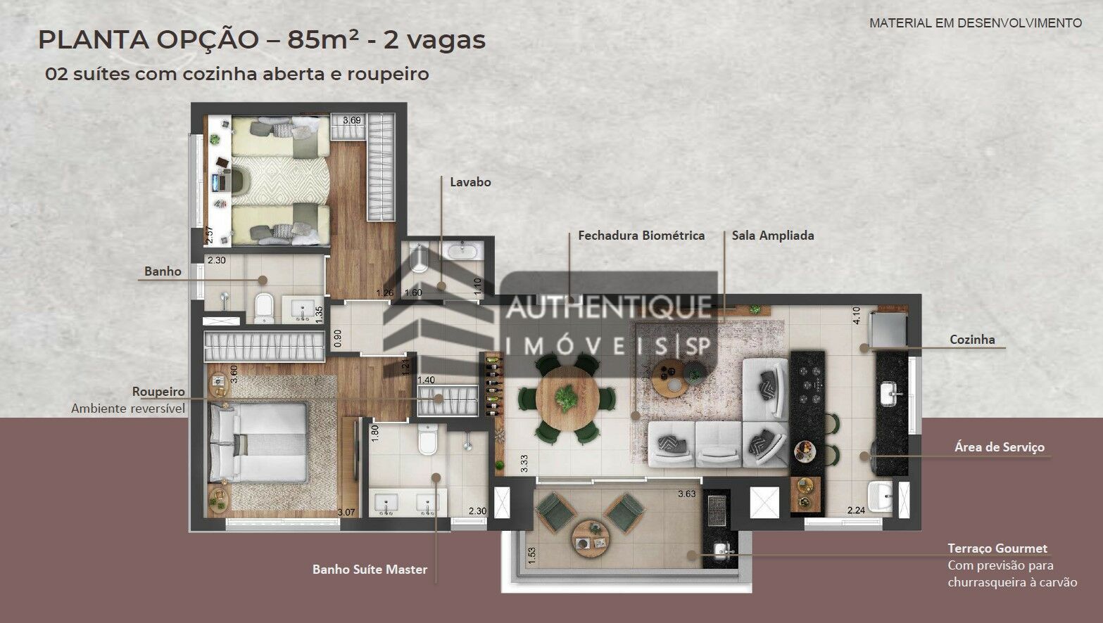 Apartamento à venda com 3 quartos, 85m² - Foto 29