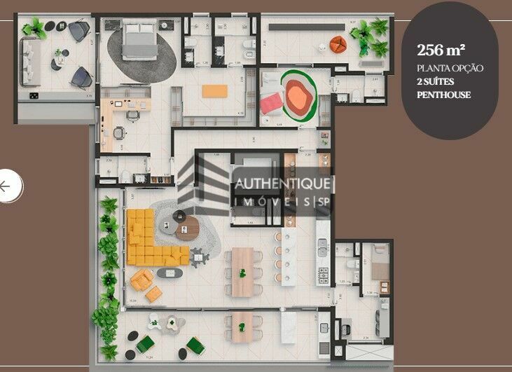 Apartamento à venda com 2 quartos, 256m² - Foto 17