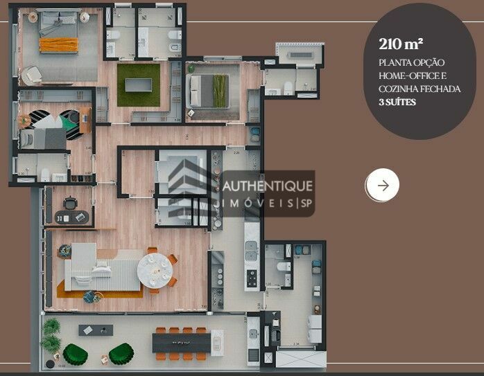 Apartamento à venda com 2 quartos, 256m² - Foto 16