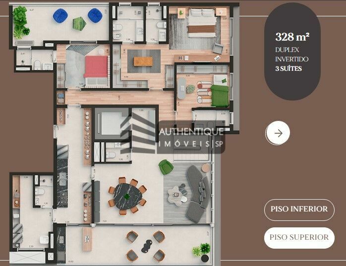 Apartamento à venda com 2 quartos, 256m² - Foto 19