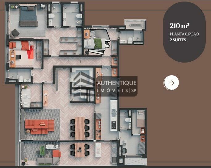 Apartamento à venda com 2 quartos, 256m² - Foto 15