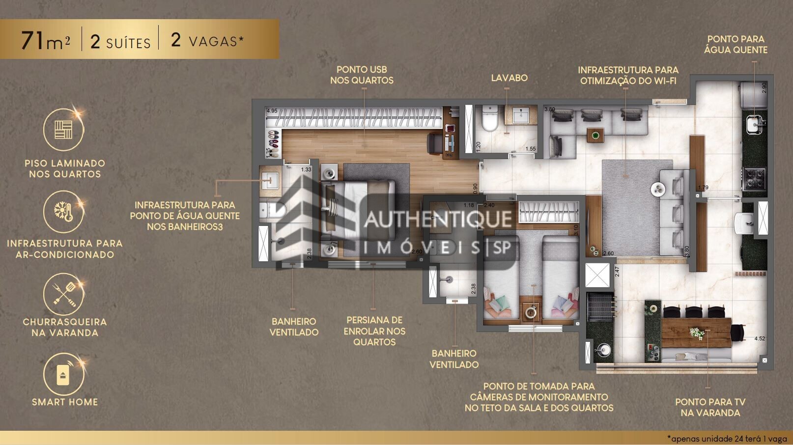 Apartamento à venda com 2 quartos, 71m² - Foto 14