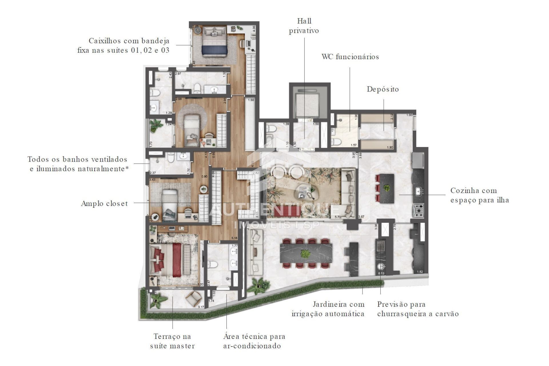 Apartamento, 4 quartos, 264 m² - Foto 31